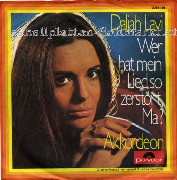 Daliah Lavi - Wer hat mein Lied so zerstrt (1970) Akkordeon
